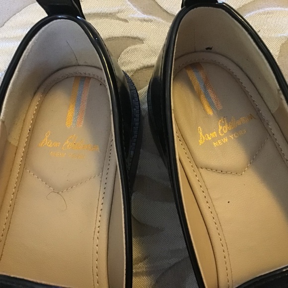 Black Loafers with Gold Accent - Picture 2 of 7